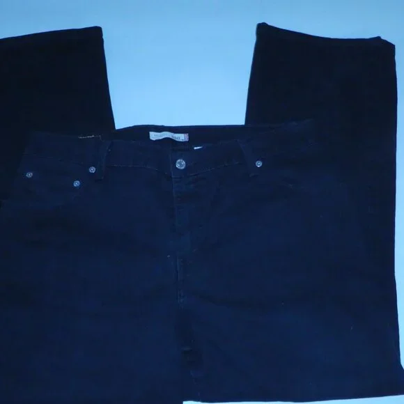 Levis 550 Women Bootcut Relaxed Stretch Jeans - Black - Picture 1 of 11